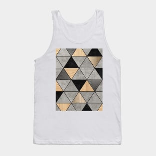 Concrete and Wood Triangles 2 Tank Top